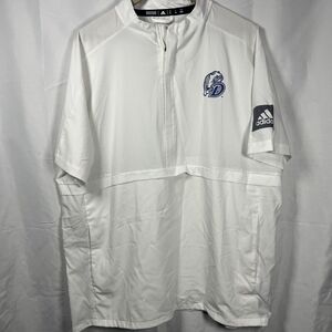 Adidas Drake Bulldogs mens coaches jacket size XL college sports white